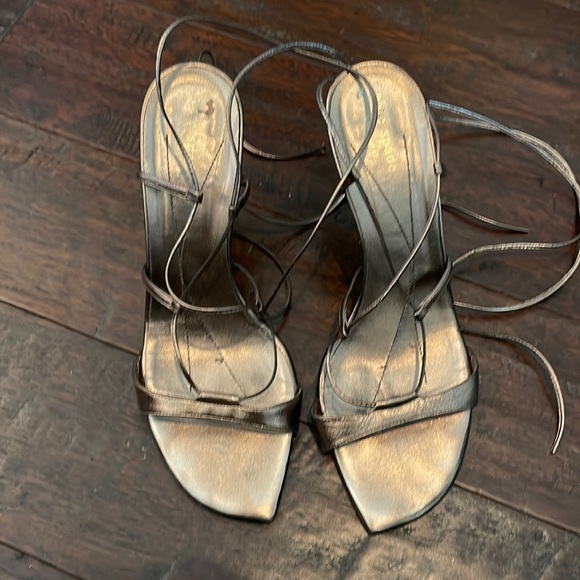 Gently Loved and Simply Elegant Kate Spade Bronze Sexy Sandals - Picture 2 of 6